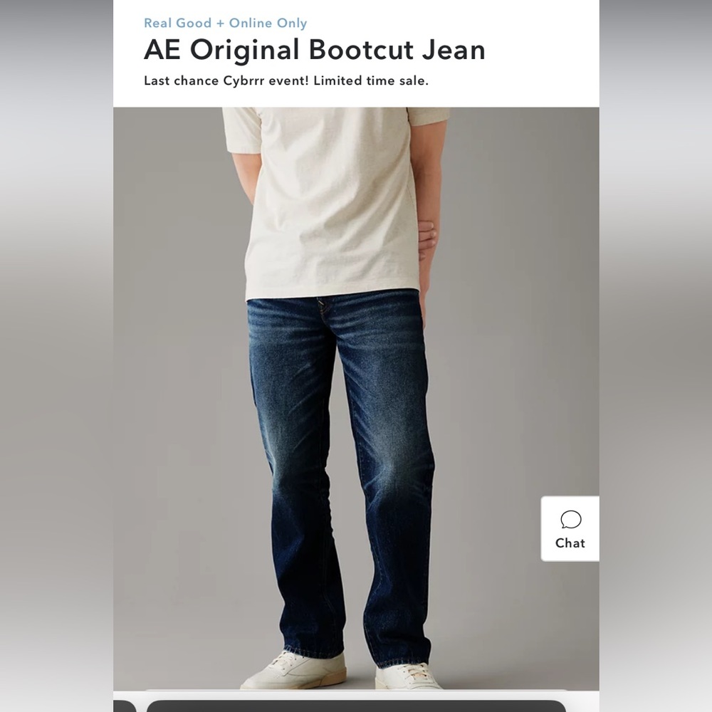 American Eagle Next level flex original bootcut size 34/34